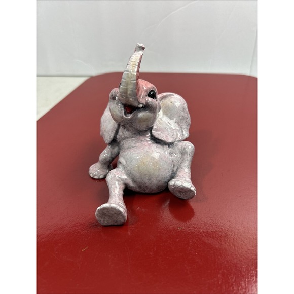 Kitty's‎ Critters Elephant Figurine by Porcelain "Scamp" 2003 Collector 1 of 3 - Picture 1 of 7